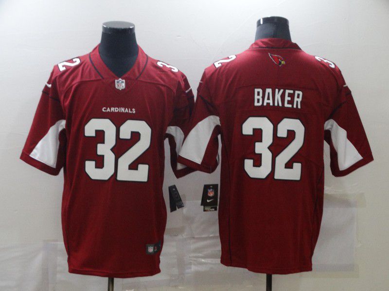 Men Arizona Cardinals #32 Baker Red Nike Limited Vapor Untouchable NFL Jerseys
